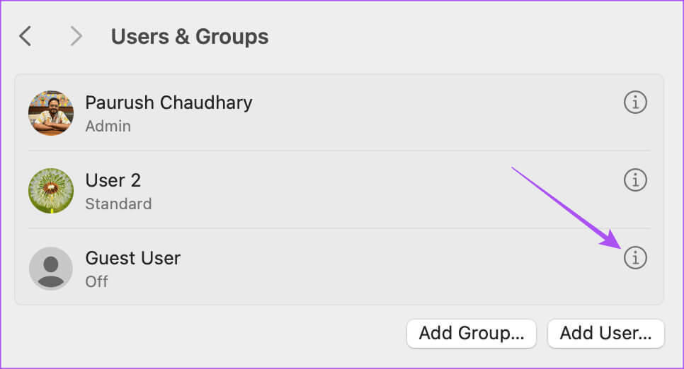 info-guest-user-mac أفضل 6 إصلاحات لعدم فتح Microsoft Word على iPhone وiPad وMac