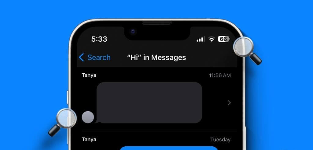 iphone-find-message-using-search-1024x576-1 كيفية استخدام كلمات البحث أو عوامل التصفية في رسائل iPhone