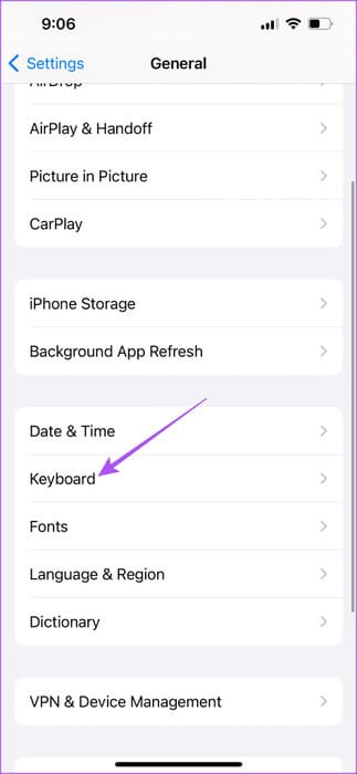 keyboard-settings-iphone-2-473x1024-1 كيفية تمكين أو تعطيل النص التنبؤي المضمن على iPhone وiPad وMac