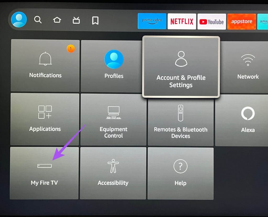 my-fire-tv-settings-fire-tv-stick-4k-1-1024x832-1 أفضل 7 إصلاحات لعدم تعرف Amazon Fire TV Stick 4K على محرك أقراص USB
