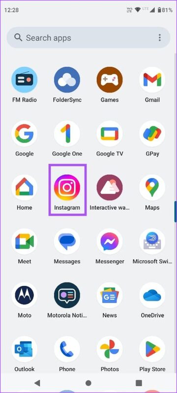 open-instagram-on-android-461x1024-1 كيفية مشاركة الشاشة في مكالمات فيديو Instagram