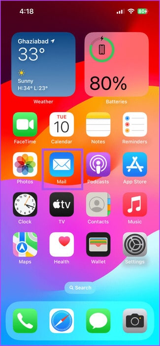 open-mail-app-on-iphone-475x1024-1 كيفية حظر عنوان البريد الإلكتروني في Apple Mail على iPhone وiPad وMac