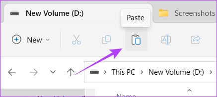 paste-the-folder-to-a-new-location كيفية تغيير موقع تثبيت Epic Games على Windows