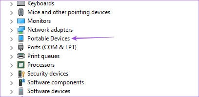 portable-devices-device-manager-windows-11 أفضل 6 إصلاحات لعدم ظهور Kindle على Windows 11
