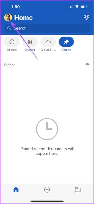 profile-icon-ms-word-app-iphone-475x1024-1 أفضل 6 إصلاحات لعدم فتح Microsoft Word على iPhone وiPad وMac