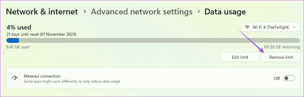 remove-data-limit-windows-11-1024x326-1 أفضل 8 إصلاحات لعدم إرسال Telegram للرسائل على أجهزة Mac وWindows