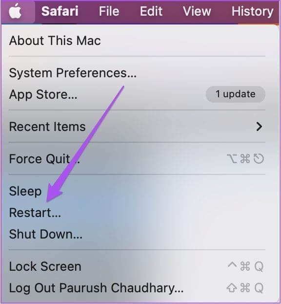 restart-mac-apple-logo-1 أفضل 6 إصلاحات لعدم فتح Microsoft Word على iPhone وiPad وMac