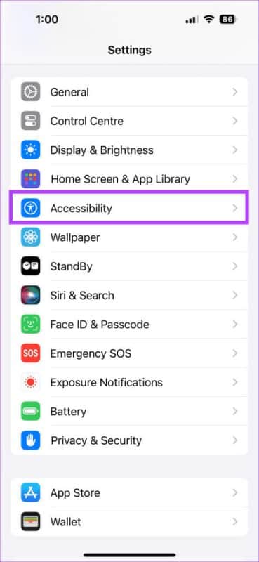 scroll-down-and-tap-on-Accessibility-472x1024-1-e1696957670366 كيفية استعادة 3D Touch على iPhone بنظام iOS 17