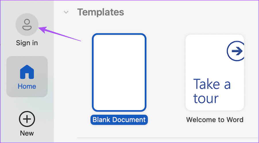 sign-in-ms-word-app-mac أفضل 6 إصلاحات لعدم فتح Microsoft Word على iPhone وiPad وMac