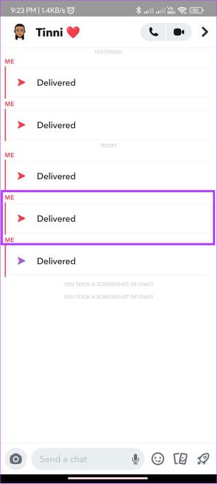 tap-and-hold-the-snap 3 طرق لاستعادة Snaps المحذوفة على iPhone وAndroid