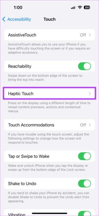 tap-on-Haptic-Touch-472x1024-1-e1696957701700 كيفية استعادة 3D Touch على iPhone بنظام iOS 17