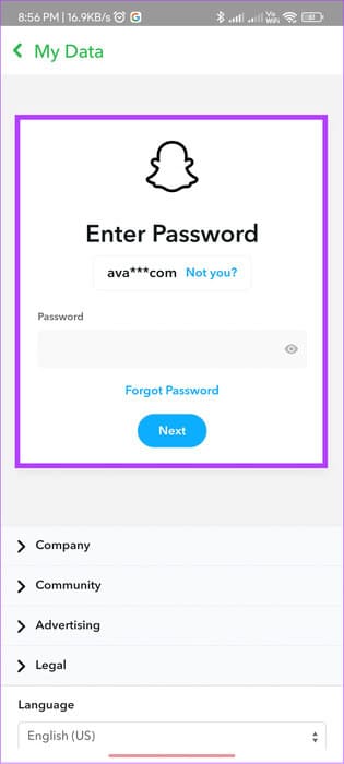 tap-password-and-then-tap-Next 3 طرق لاستعادة Snaps المحذوفة على iPhone وAndroid