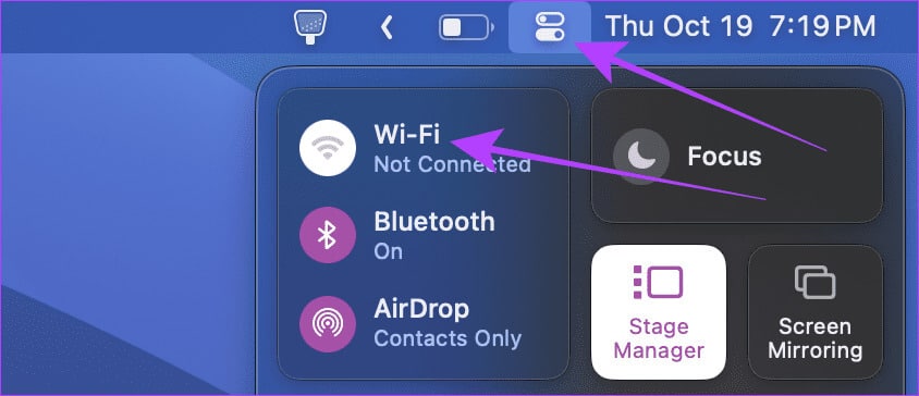 Access-Control-Centre-on-Mac 3 طرق لمشاركة كلمات مرور Wi-Fi من Mac إلى iPhone والعكس