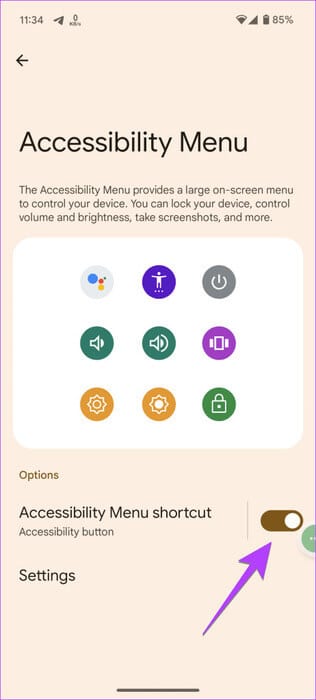 Android-Accessibility-Menu-enable-462x1024-1 12 طريقة لمنع التطبيقات من التحكم في السطوع على Android