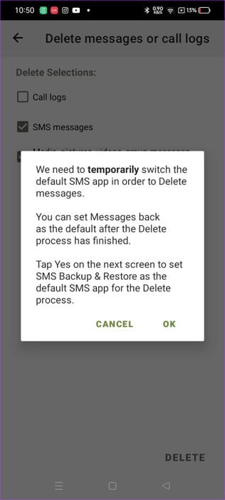 Android-Change-Messaging-app-462x1024-1 كيفية حذف رسائل نصية متعددة أو كلها على Android