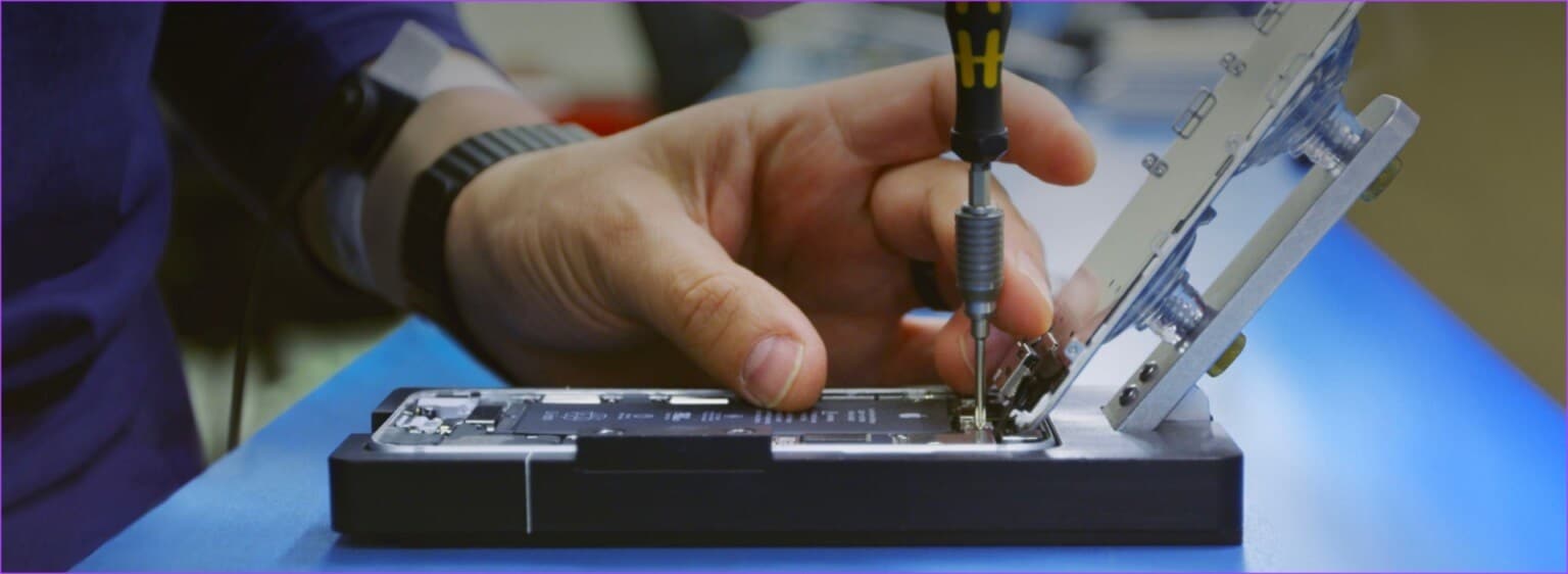 Apple-Repair-1536x562-1 لماذا يومض ضوء بطارية جهاز Chromebook باللون الأبيض: 4 طرق لإصلاح المشكلة