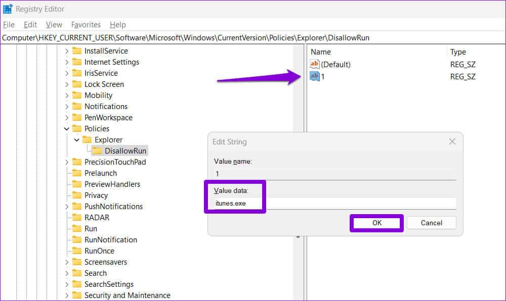 Block-Apps-on-Windows-Using-Registry-Editor كيفية منع المستخدمين من تشغيل برامج معينة على Windows 11