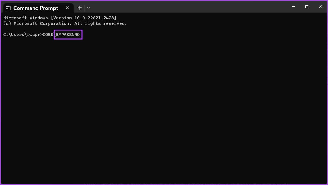 Bypass-Network-Connection كيفية إصلاح مشكلة Windows عالق عند "دعنا نوصلك بشبكة"