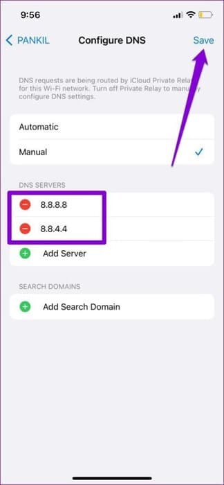Change-DNS-on-iPhone-4-474x1024-1 10 طرق لإصلاح خطأ خادم YouTube 400 على Android وiPhone
