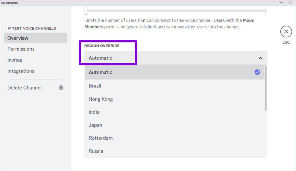 Change-Server-Region-on-Discord-1024x594-1 8 طرق لإصلاح عدم وصول صوت Discord عبر سماعة الرأس