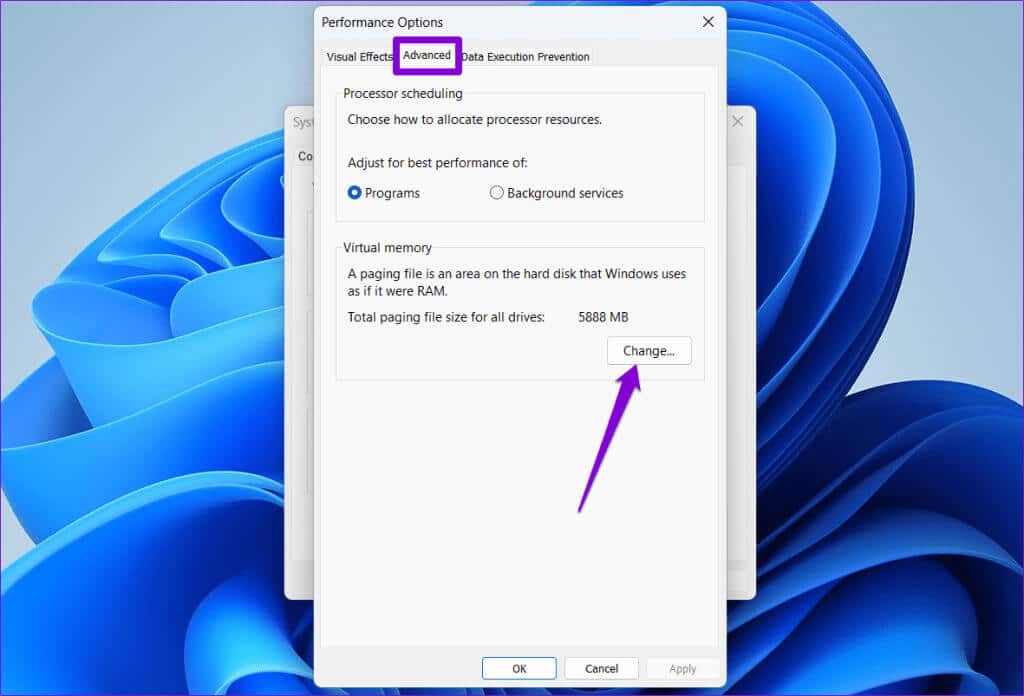 Change-Virtual-Memory-on-Windows-1024x696-1 أفضل 6 إصلاحات لخطأ DirectX "تعذر تخصيص ذاكرة كافية" على Windows
