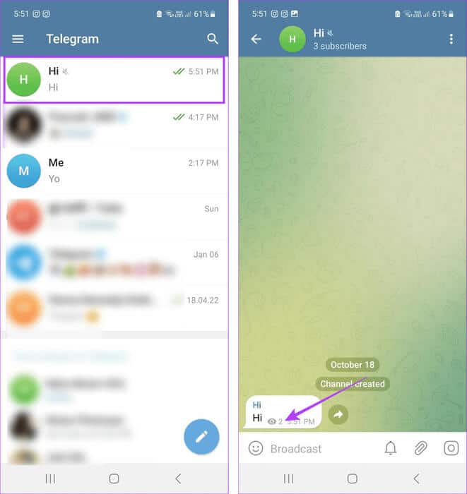 Check-channel-message-views ما هي إيصالات قراءة Telegram وهل يمكنك إيقاف تشغيلها؟