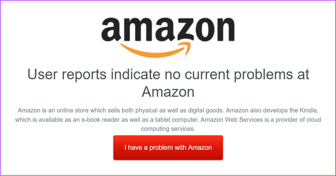 Check-if-Amazon-Is-Down 8 طرق لإصلاح عدم عمل تطبيق Amazon على Android و iPhone