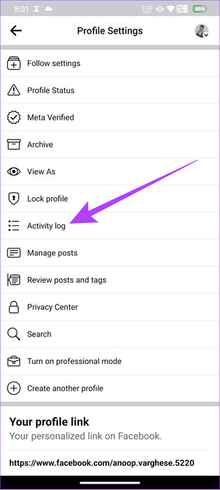 Choose-Activity-log-3 كيفية إزالة الإعجابات على Facebook على جهاز الكمبيوتر والهاتف المحمول