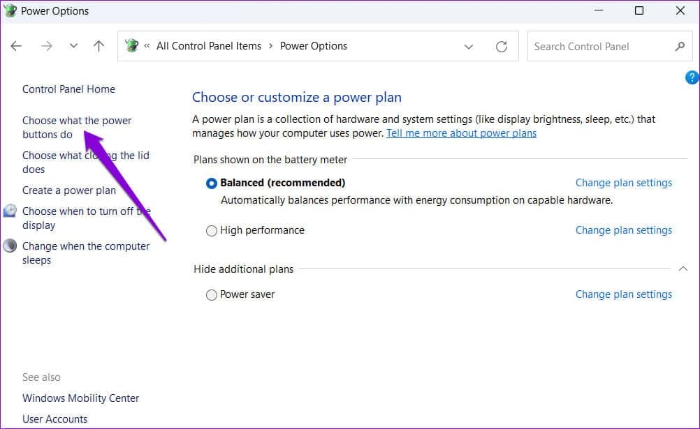 Choose-What-Power-Buttons-Do-1 4 طرق لتمكين أو تعطيل Num Lock عند بدء تشغيل Windows