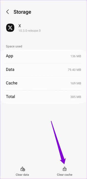 Clear-Twitter-App-Cache-500x1024-1 أفضل 7 إصلاحات لعدم عمل الصوت على Twitter على Android أو iPhone