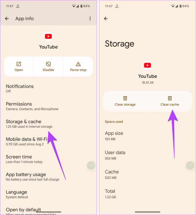 Clear-app-cache-934x1024-1 12 طريقة لمنع التطبيقات من التحكم في السطوع على Android