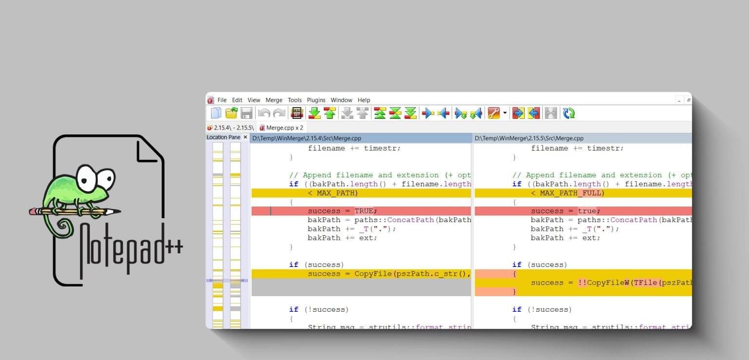 Compare-Two-Files-in-Notepad_1-1536x864-1 كيفية تشفير وفك تشفير Base64 على Notepad ++