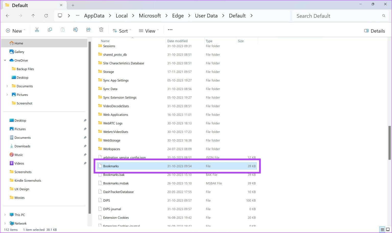 Copy-Bookmarks-File-1536x912-1 كيفية نقل مفضلات Microsoft Edge أو الإشارات المرجعية على Windows
