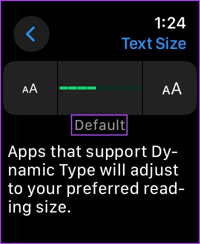 Default-Font كيفية تغيير حجم الخط على Apple Watch