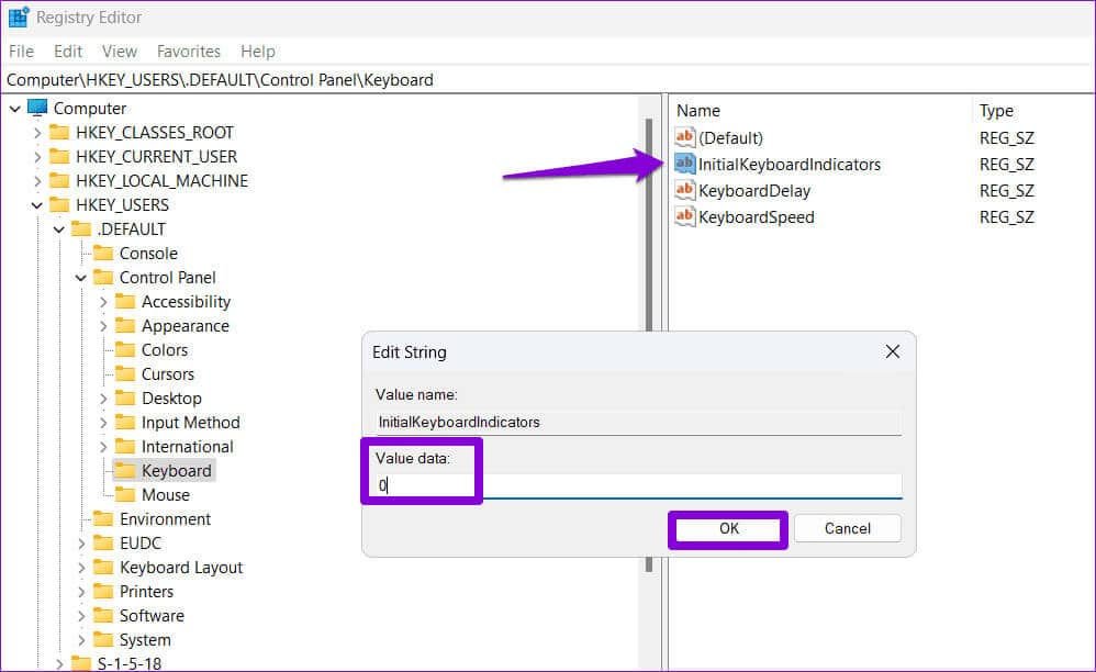 Enable-or-Disable-Num-Lock-at-Windows-Startup-Using-Registry-Editor 4 طرق لتمكين أو تعطيل Num Lock عند بدء تشغيل Windows