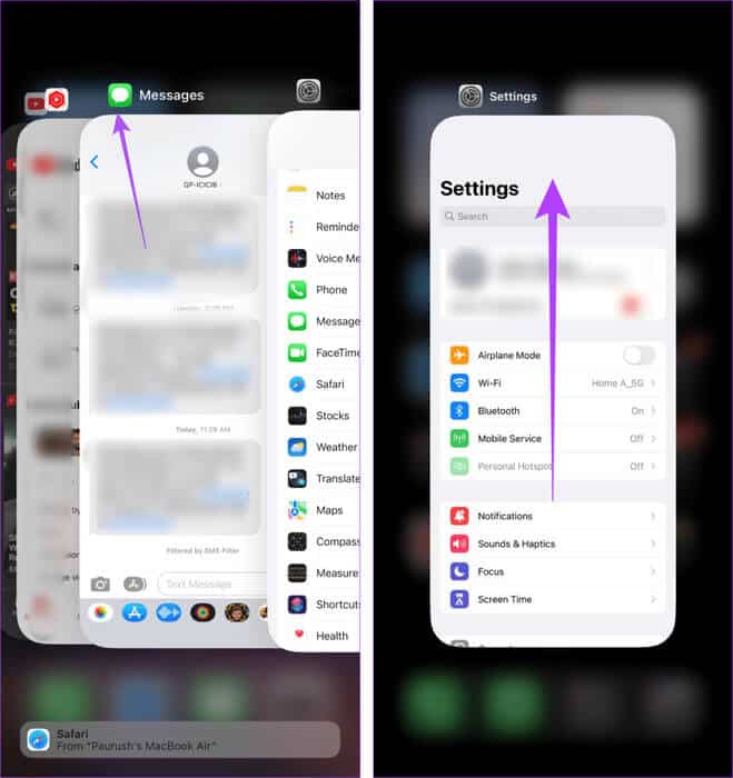 Force-Close-Background-Apps-4 12 طريقة لإصلاح مشكلة استنزاف البطارية في iOS 17 على iPhone