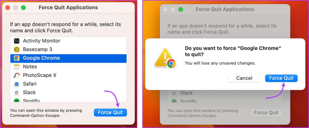 Force-Quit-Chrome-on-Mac-1-1024x425-1 8 طرق لإصلاح عدم عمل النسخ واللصق في Chrome على Mac أو Windows