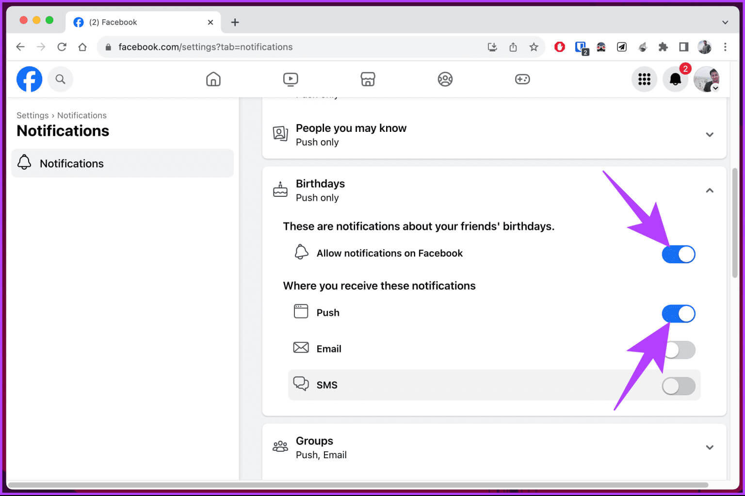 Get-Facebook-Birthday-Notifications_6-1536x1023-1 كيفية الحصول على إشعارات عيد ميلاد Facebook على سطح المكتب والهاتف المحمول