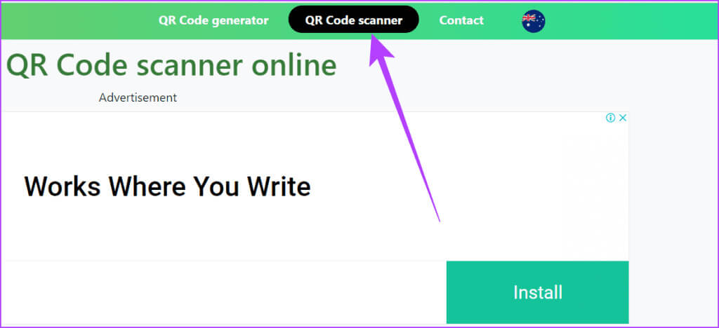 Go-to-4qrcode-and-choose-QR-Code-scanner-in-the-navigation-bar-1024x468-1 5 طرق لمسح رموز QR على جهاز كمبيوتر يعمل بنظام Windows