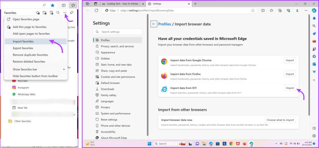 Import-Favorites-From-Internet-Explorer-1-1024x478-1 كيفية استرداد الإشارات المرجعية المحذوفة في Microsoft Edge
