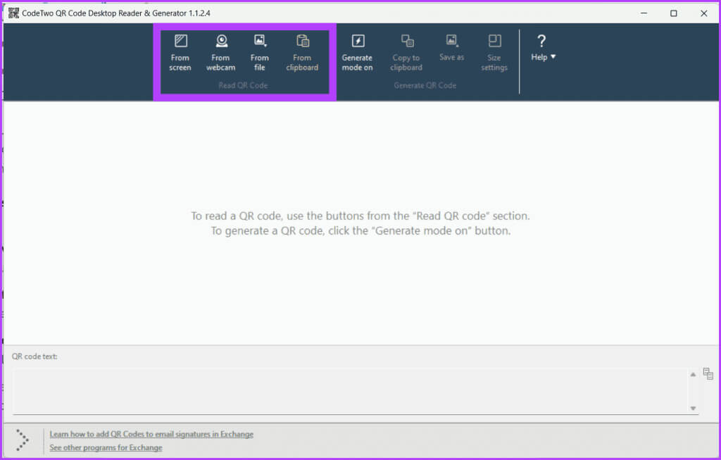 Launch-the-app-and-select-a-way-to-scan-the-QR-code-1024x653-1 5 طرق لمسح رموز QR على جهاز كمبيوتر يعمل بنظام Windows