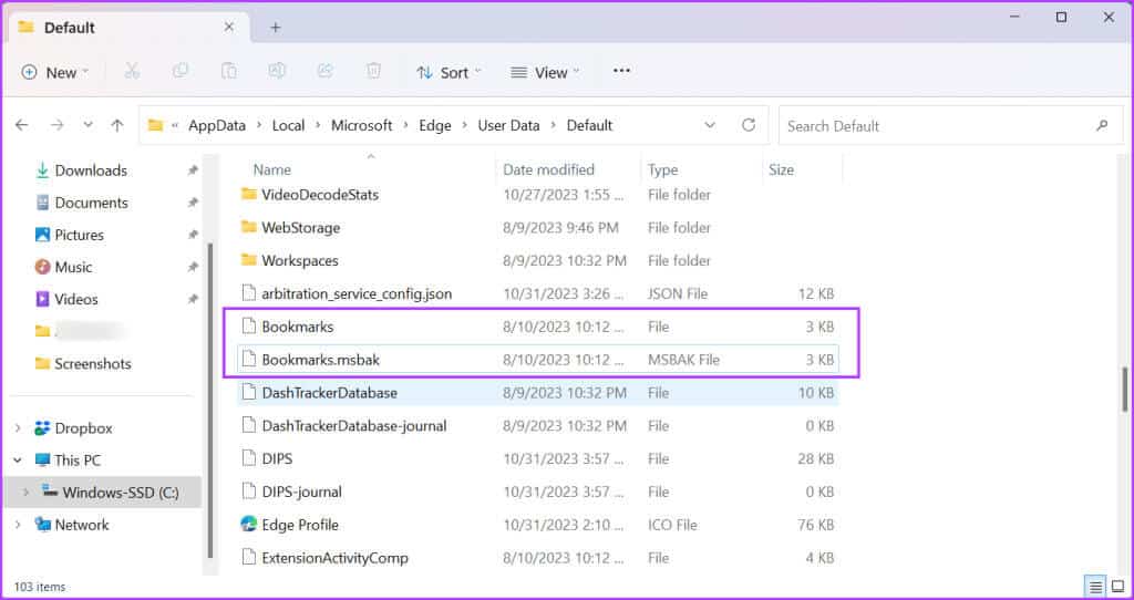 Manually-Restore-Old-Bookmark-Backup-2-1024x542-1 كيفية استرداد الإشارات المرجعية المحذوفة في Microsoft Edge