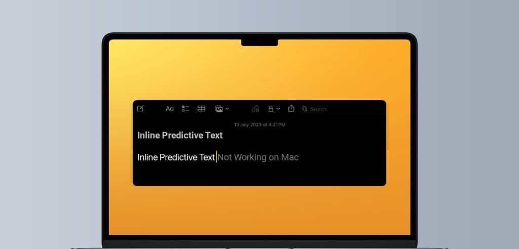 N_Best_Fixes_for_Inline_Predictive_Text_Not_Working_on_Mac-1024x576-1 أفضل 4 إصلاحات لعدم عمل النص التنبؤي المضمن على Mac