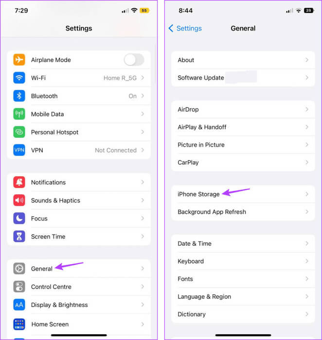 Open-iPhone-Storage-Settings-3-768x812-1 9 طرق لإصلاح اختفاء الخلفية على iPhone