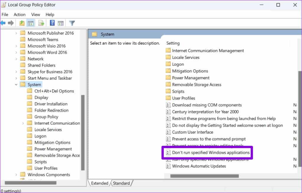Policies-in-the-System-Folder-1024x656-1 كيفية منع المستخدمين من تشغيل برامج معينة على Windows 11