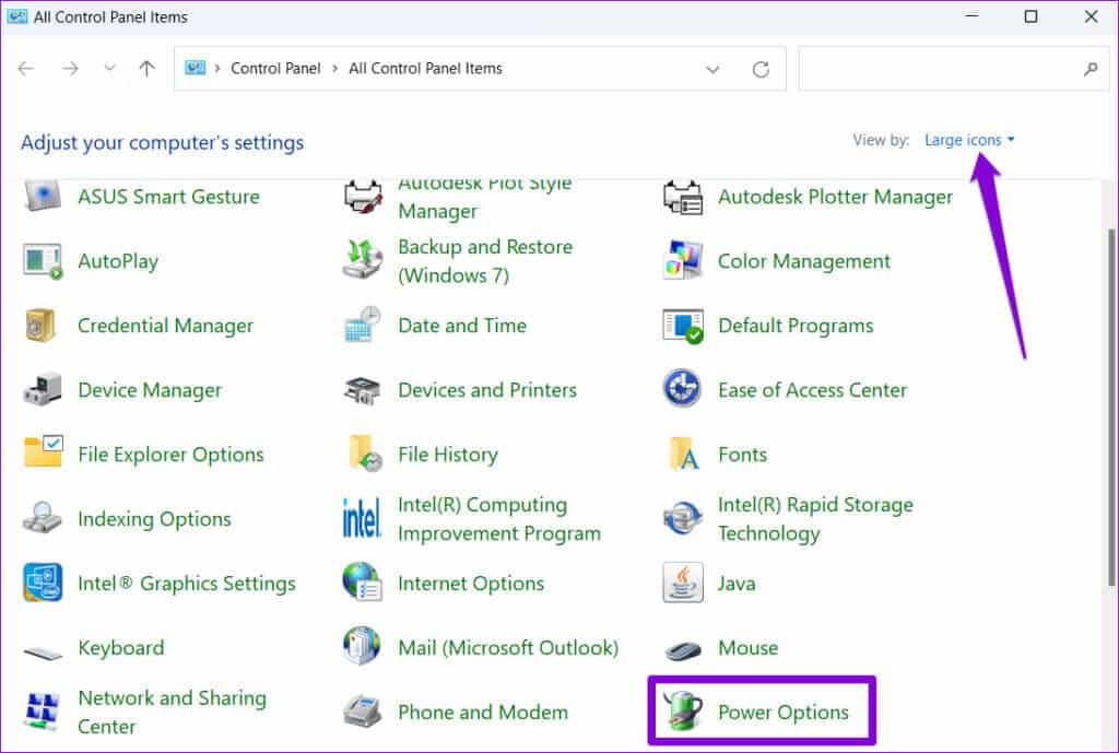 Power-Options-on-Windows-1-1024x689-1 4 طرق لتمكين أو تعطيل Num Lock عند بدء تشغيل Windows