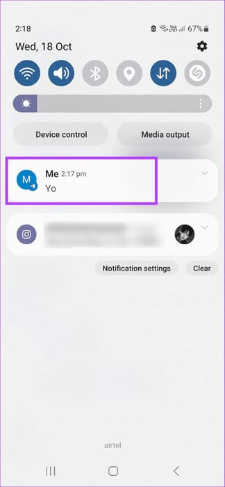 Read-message-from-notifications ما هي إيصالات قراءة Telegram وهل يمكنك إيقاف تشغيلها؟