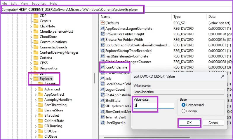 Registry-Editor-6 كيفية تمكين النقرة الواحدة في Windows 11 والإصدارات الأقدم