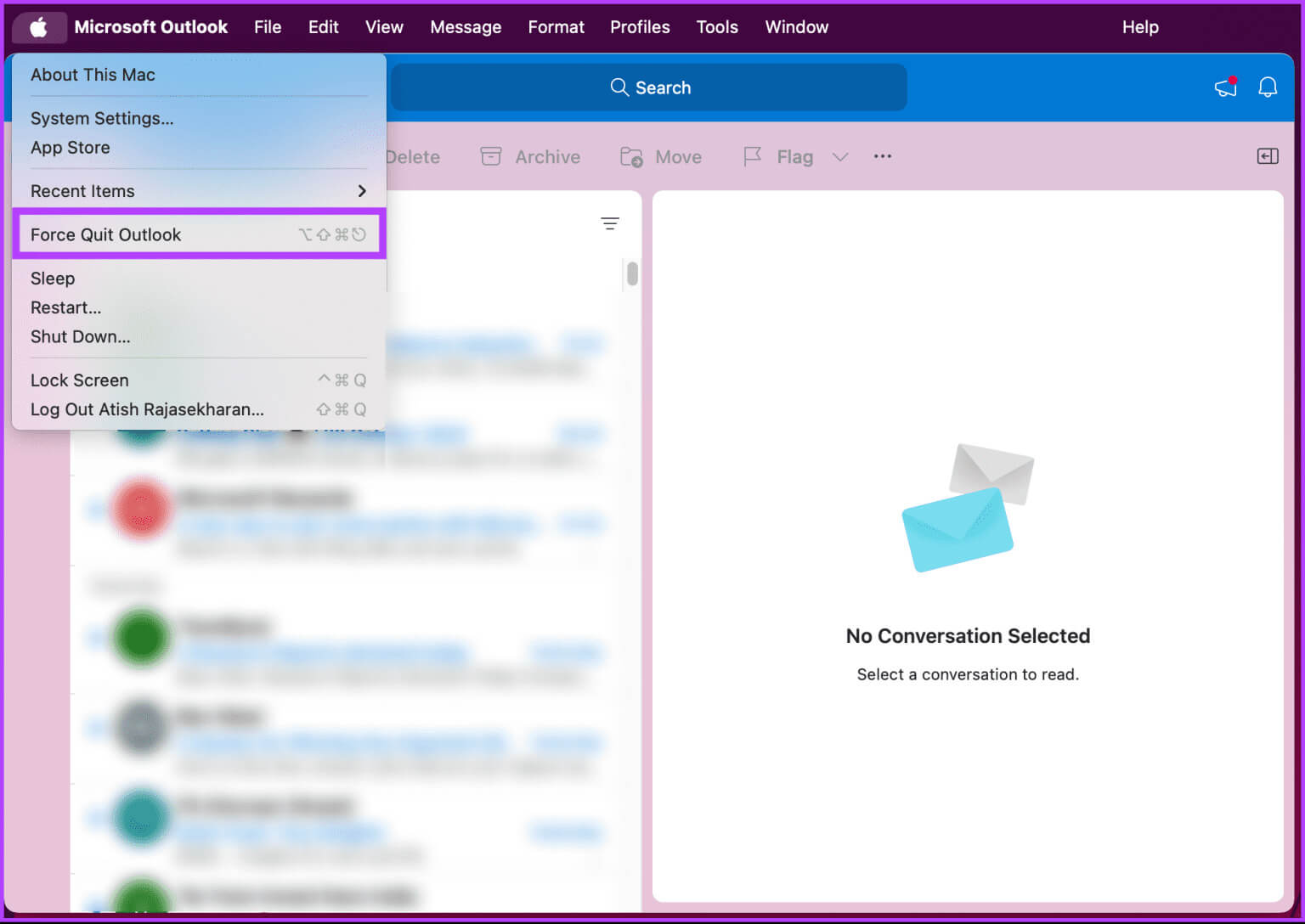 Restart-Outlook_6-1536x1088-1 كيفية إعادة تشغيل Outlook على Windows أو Mac