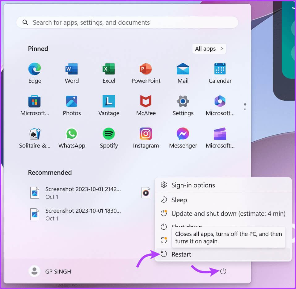 Restart-your-Windows-laptop 8 طرق لإصلاح عدم عمل النسخ واللصق في Chrome على Mac أو Windows